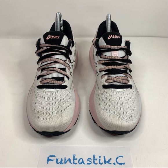 ❌SOLD❌ Asics Gel-Cumulus 22 FlyteFoam 1012A839 Women's Size: 8 White/Pink Shoes. - Picture 2 of 15